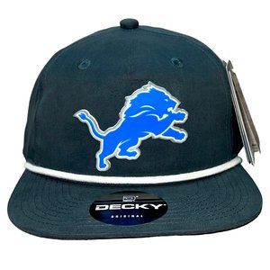 Detroit Lions 3D Classic Rope Hat- Charcoal/ White